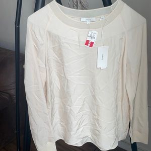 Vince S Cream Rayon Top